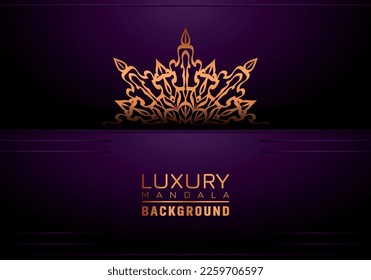 Luxury ornamental mandala background, arabesque style
