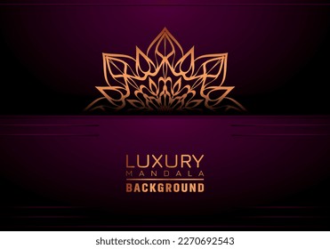 Luxury ornamental mandala background, arabesque style