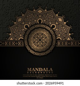 Luxury ornamental mandala background with arabic islamic east pattern style premium