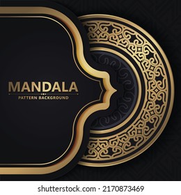 Luxury ornamental mandala background with arabic islamic east pattern style premium	