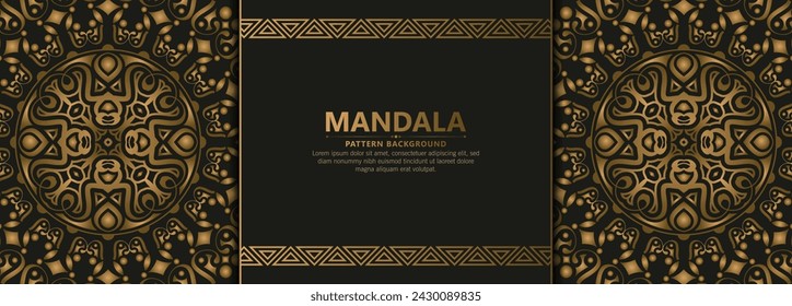 Luxury ornamental mandala background with arabic islamic east pattern style premium