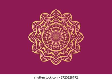 Luxury Ornamental Mandala Background Design Stock Vector (Royalty Free ...