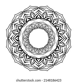 Luxury ornamental mandala background design with golden color