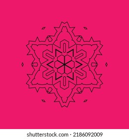 luxury ornamental mandala background design. Vector hand drawn doodle mandala. Ethnic mandala with colorful tribal ornament. Isolated. Bright colors.