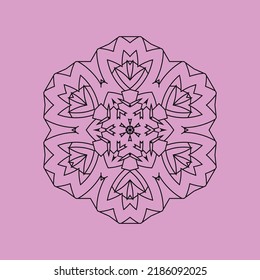 luxury ornamental mandala background design. Vector hand drawn doodle mandala. Ethnic mandala with colorful tribal ornament. Isolated. Bright colors.