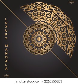 Luxury ornamental mandala background design template