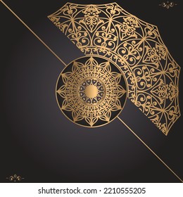 Luxury ornamental mandala background design template