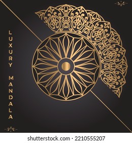 Luxury ornamental mandala background design template