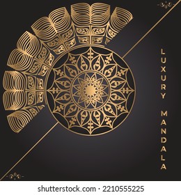 Luxury ornamental mandala background design template