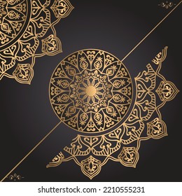 Luxury ornamental mandala background design template