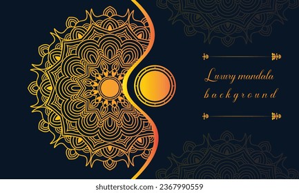 luxury ornamental mandala background design with floral ornament pattern.
