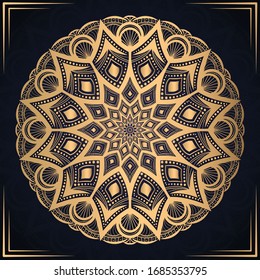 Luxury ornamental mandala background premium vector