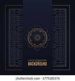 luxury ornamental mandala background, vector illustration.