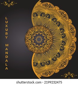 Luxury ornamental mandala design  