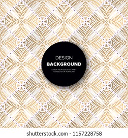luxury ornamental mandala design background in gold color