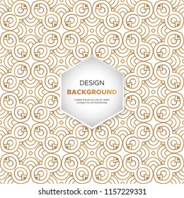 luxury ornamental mandala design background in gold color