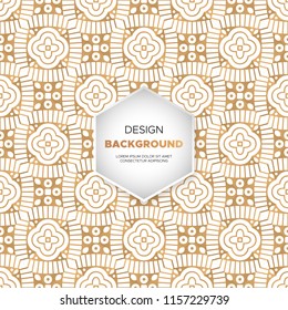 luxury ornamental mandala design background in gold color