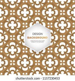 luxury ornamental mandala design background in gold color