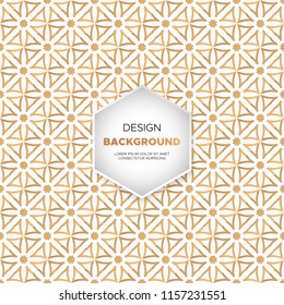 luxury ornamental mandala design background in gold color