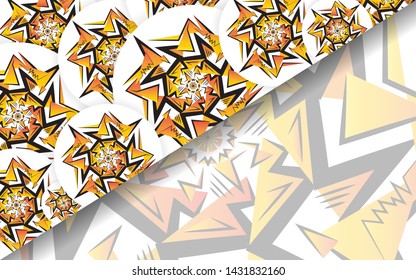 Luxury ornamental mandala design background in gold color. Mandala art in a modern style