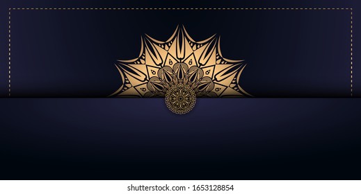 Luxury ornamental mandala design background with gold color, luxury mandala vector background with golden arabesque style