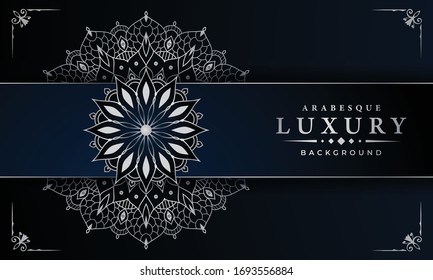 
Luxury ornamental mandala design background  with golden
 arabesque pattern arabic islamic east style
