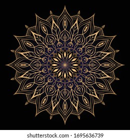 
Luxury ornamental mandala design background  with golden 
arabesque pattern arabic islamic east style.  ornament elegant
 invitation wedding card , invite , backdrop cover banner illustration 
