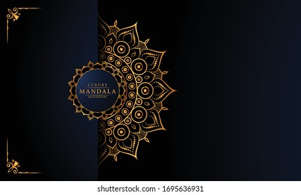 
Luxury ornamental mandala design background  with golden 
arabesque pattern arabic islamic east style.  ornament elegant
 invitation wedding card , invite , backdrop cover banner illustration 