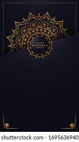 
Luxury ornamental mandala design background  with golden 
arabesque pattern arabic islamic east style.  ornament elegant
 invitation wedding card , invite , backdrop cover banner illustration 