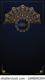 Luxury ornamental mandala design background  with 
arabesque pattern arabic islamic east style.  ornament elegant
 invitation wedding card , invite , backdrop cover banner illustration 