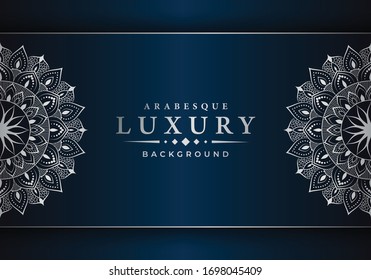 Luxury ornamental mandala design background  with 
arabesque pattern arabic islamic east style.  ornament elegant
 invitation wedding card , invite , backdrop cover banner illustration 