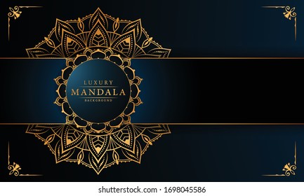 Luxury ornamental mandala design background  with 
arabesque pattern arabic islamic east style.  ornament elegant
 invitation wedding card , invite , backdrop cover banner illustration 