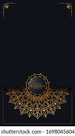 Luxury ornamental mandala design background  with 
arabesque pattern arabic islamic east style.  ornament elegant
 invitation wedding card , invite , backdrop cover banner illustration 
