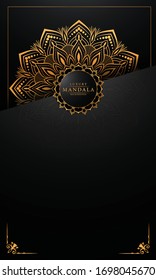Luxury ornamental mandala design background  with 
arabesque pattern arabic islamic east style.  ornament elegant
 invitation wedding card , invite , backdrop cover banner illustration 