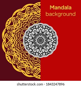 luxury ornamental mandala design background. Vector illustration