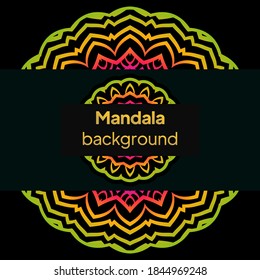 luxury ornamental mandala design background. Vector illustration