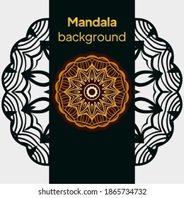 luxury ornamental mandala design background. vector illustration