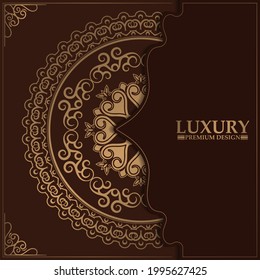 Luxury ornamental mandala design background