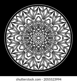 luxury ornamental mandala design background in gold color