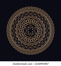 Luxury ornamental mandala design background free vector