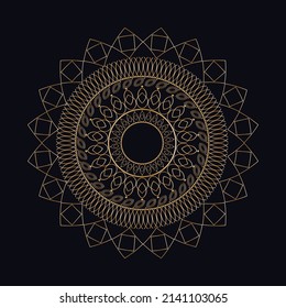 Luxury ornamental mandala design background free vector