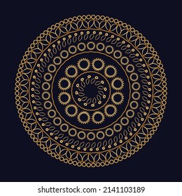 Luxury ornamental mandala design background free vector