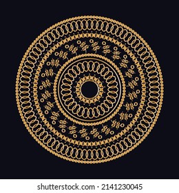 Luxury ornamental mandala design background free vector