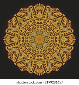 Luxury ornamental mandala design background template