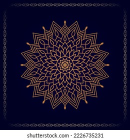 Luxury Ornamental Mandala Design Background, Golden color Luxury Ornamental Mandala