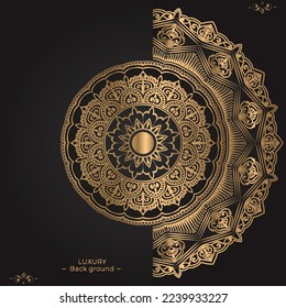 Luxury ornamental mandala design background template