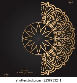 Luxury ornamental mandala design background template