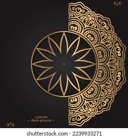 Luxury ornamental mandala design background template