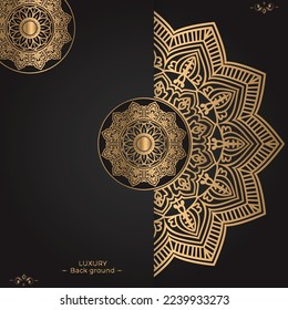 Luxury ornamental mandala design background template