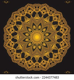 Luxury ornamental mandala design background template